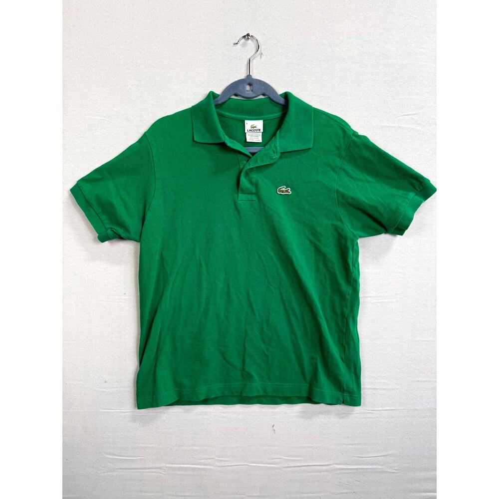 Lacoste Polo Shirt Mens 6 Green Short Sleeve Crocs Logo Golf Collared Pullover